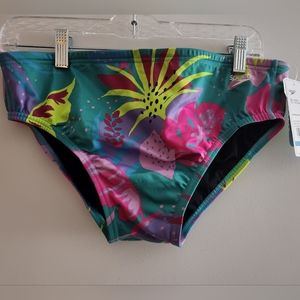 🆕️ Speedo Men's Performance Racing Printed One Brief Floating Floral Size 36